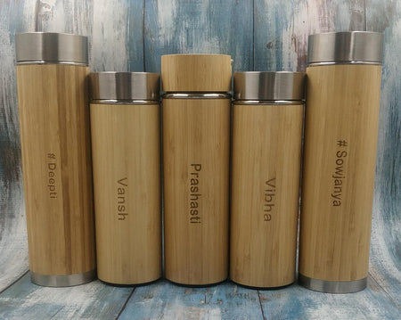 Personalized Bamboo Bottles